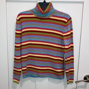 Women’s top. Multicolored turtleneck.